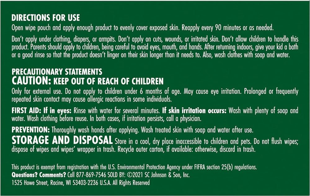 Stem Repels Mosquitoes wipes offer easy, mess-free use