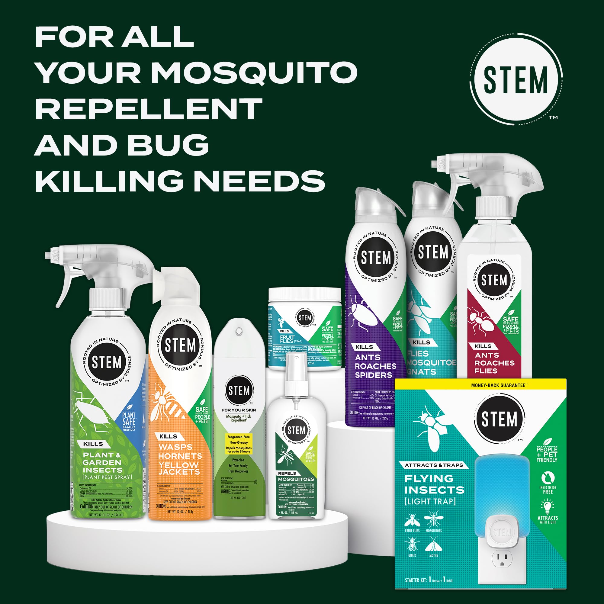 STEM Repels Mosquitos: uso en exteriores para caminatas y picnic sin mosquitos