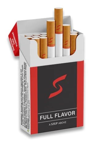STEP cigarrillos herbales de sabor completo en caja, experiencia similar sin nicotina.