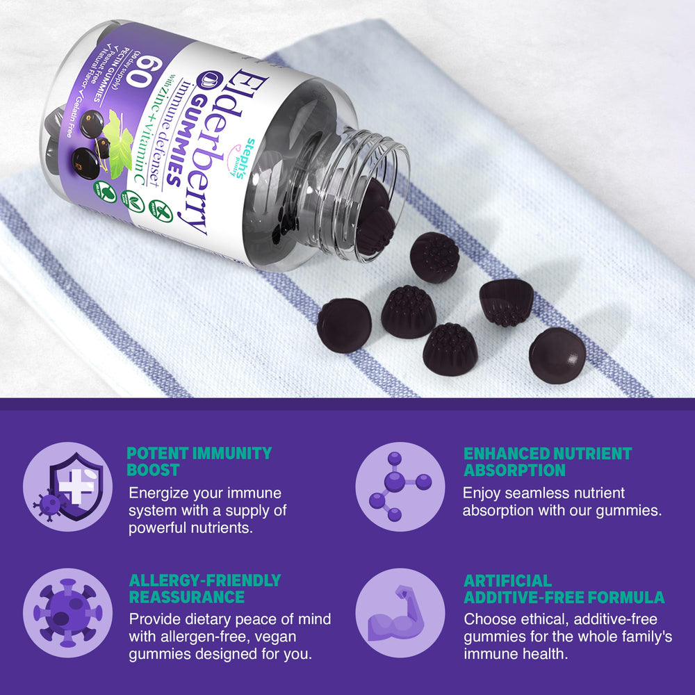 Child-friendly Steph's Pantry gummies ready for a daily routine.