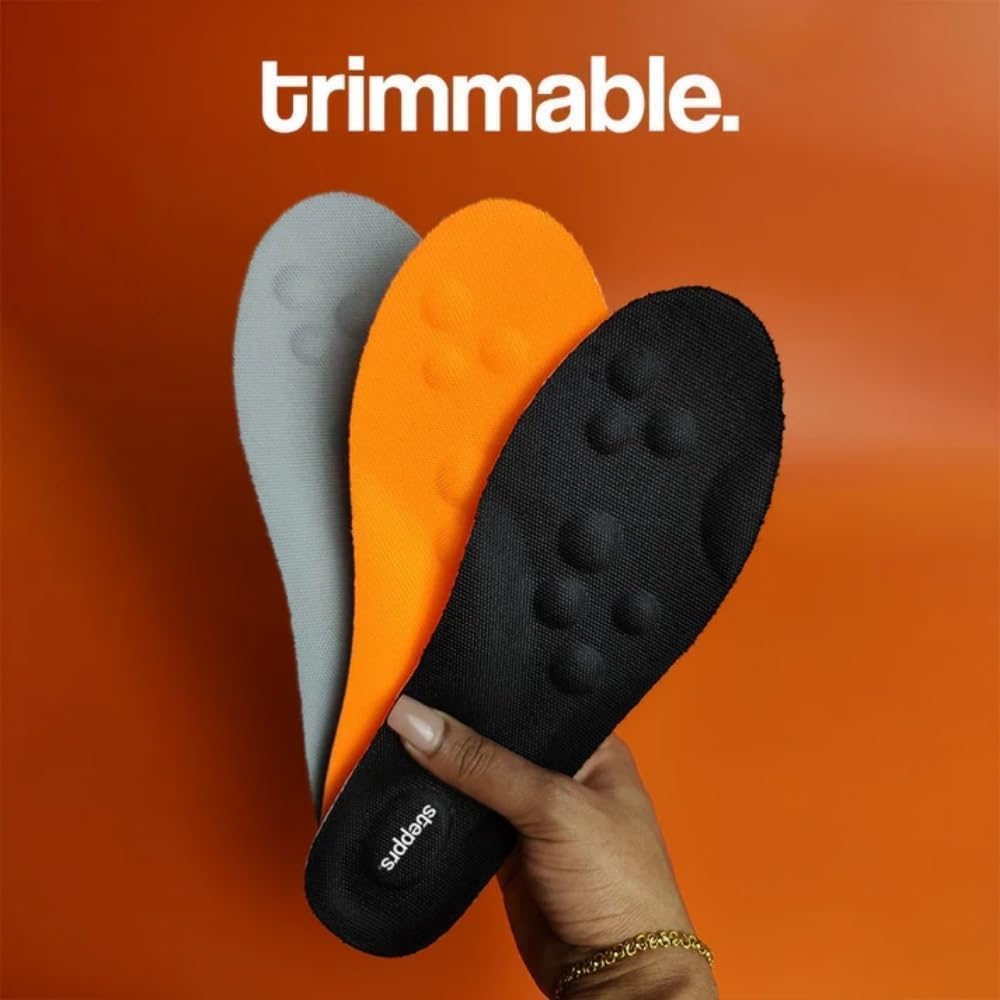 Stepprs cushioned heel pad reduces impact for long days on your feet
