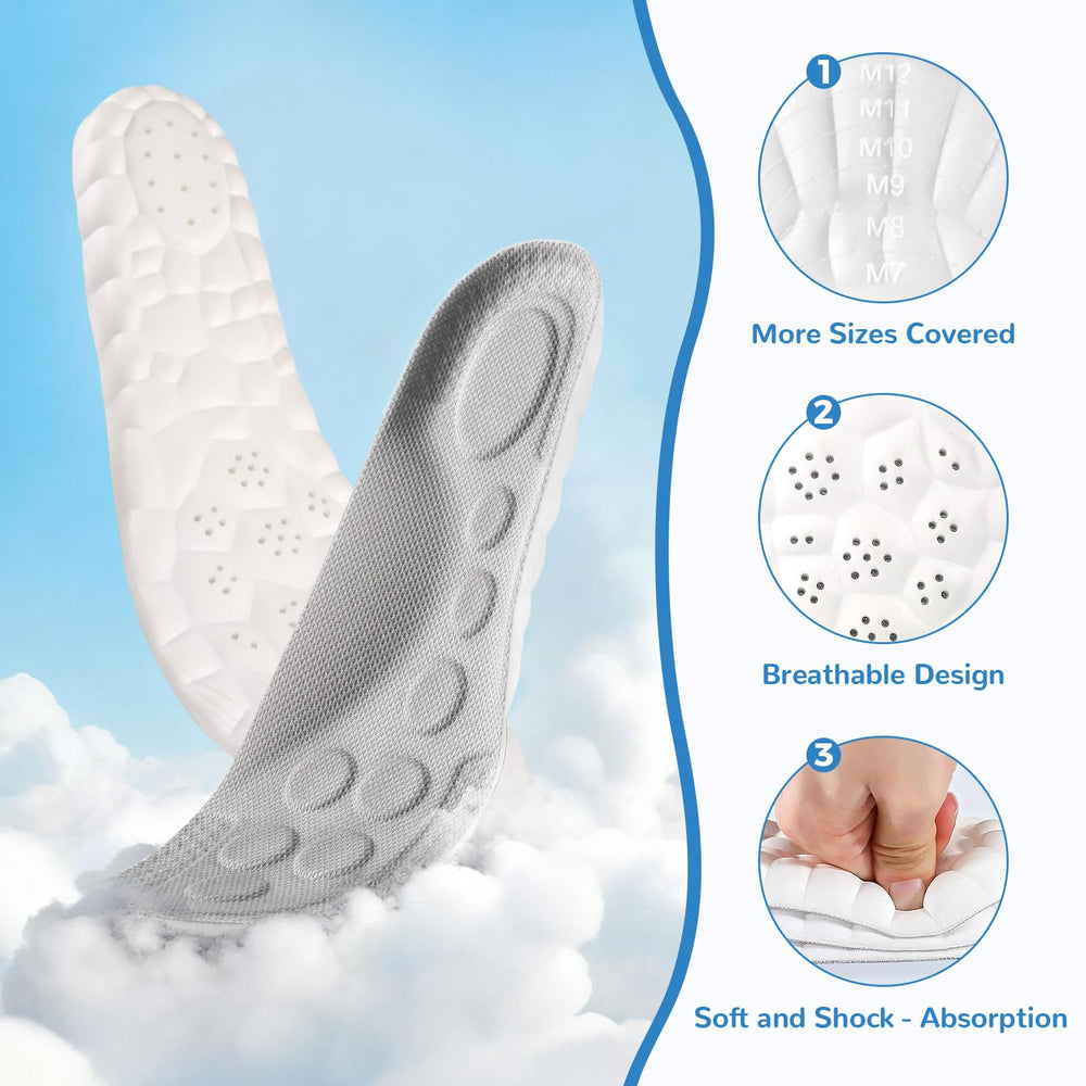 StepTastic Cloud Insole foam cushioning reduces fatigue during walks.
