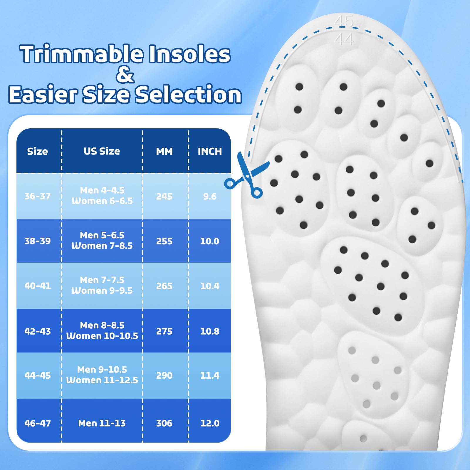 StepTastic insoles support hiking and daily activities with cushioning