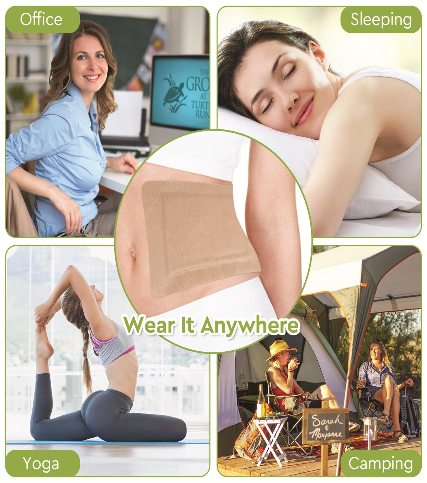 STFOCE wear-anywhere design supports use while walking, sleeping, or yoga