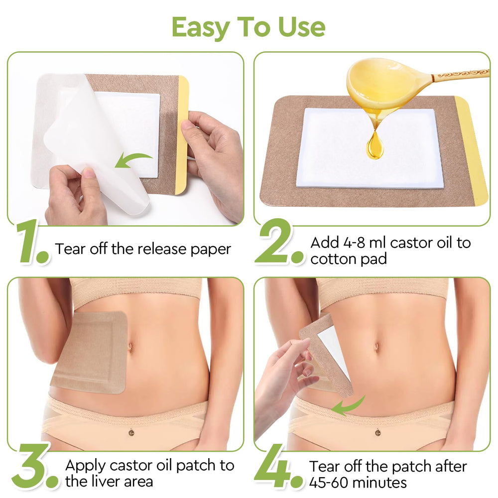 STFOCE castor oil pack wrap 7-9x5-5, comfortable fit.