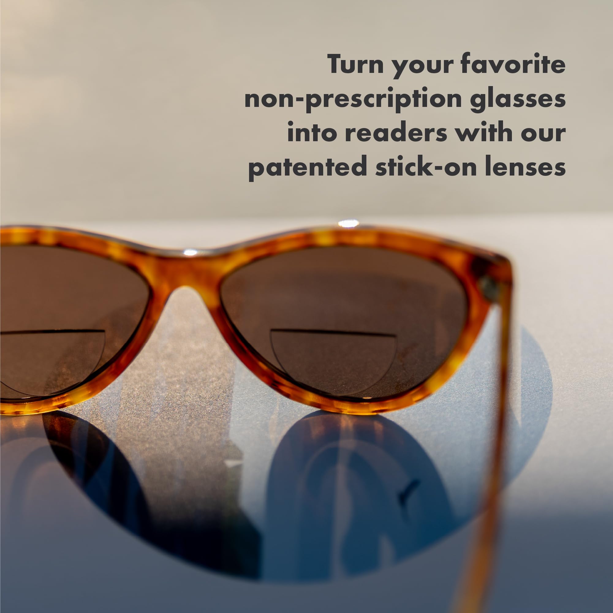StickTite Lenses leave no residue after removal from frames.