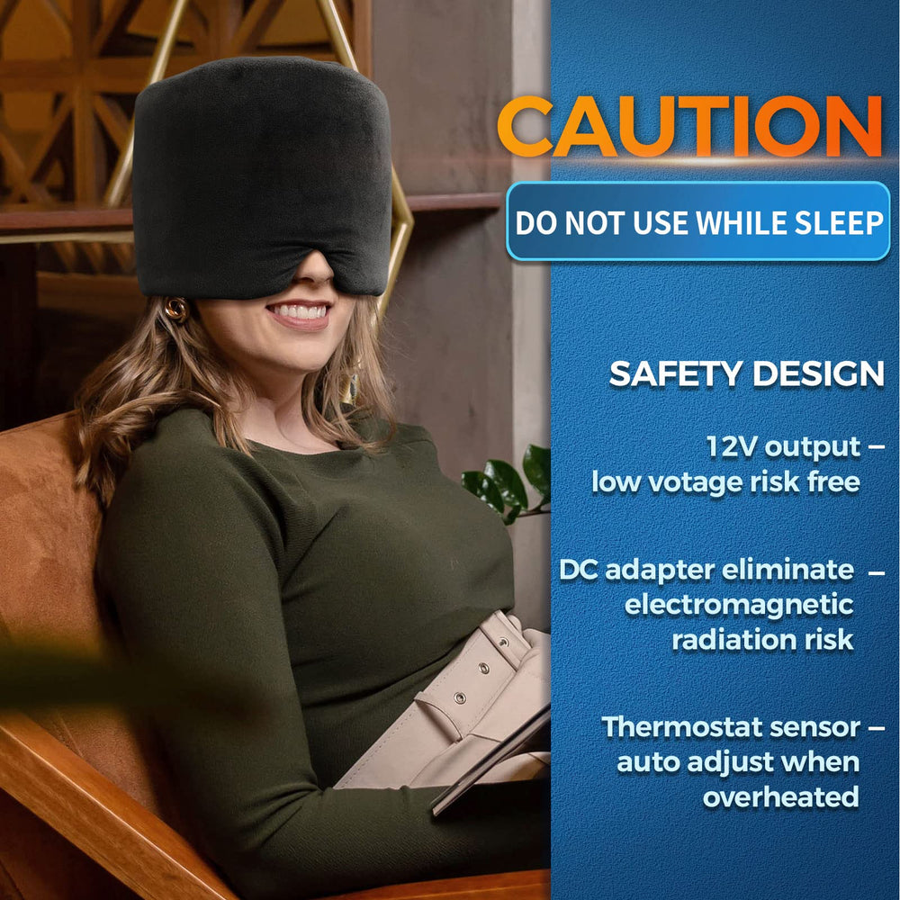 Sticro Extra Large Moist Heat Mask with thermostat sensor ensures safe operation