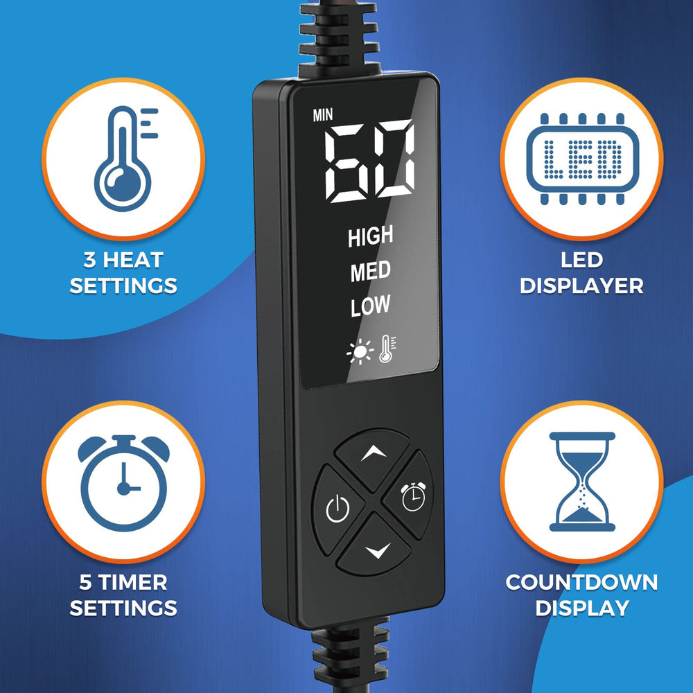 Sticro mask LED controller enables easy temperature and timer settings