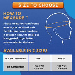 Sticro cap over cheek area delivering comforting heat for tension.