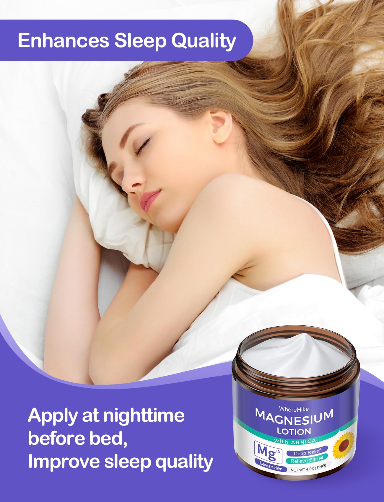 STILIP Magnesium Lotion with Arnica application glide without greasiness, leaving soft skin.