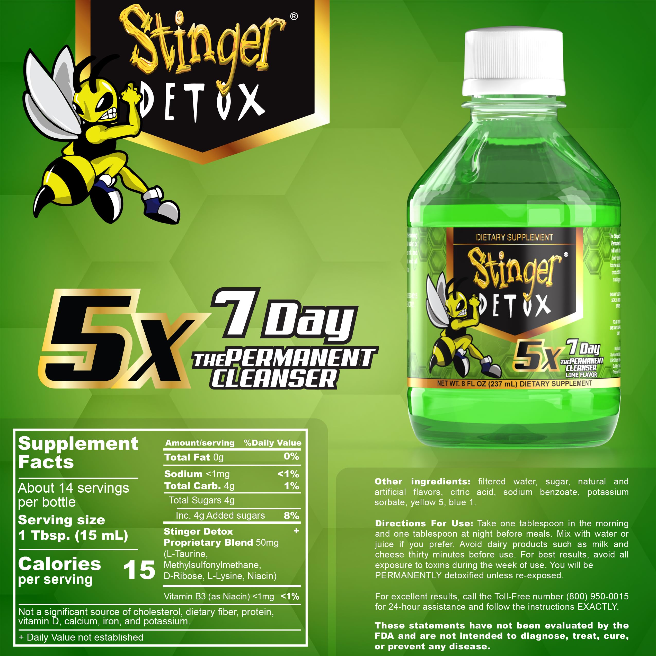 Lifestyle scene with Stinger Detox bottle supports on-the-go detox moments.