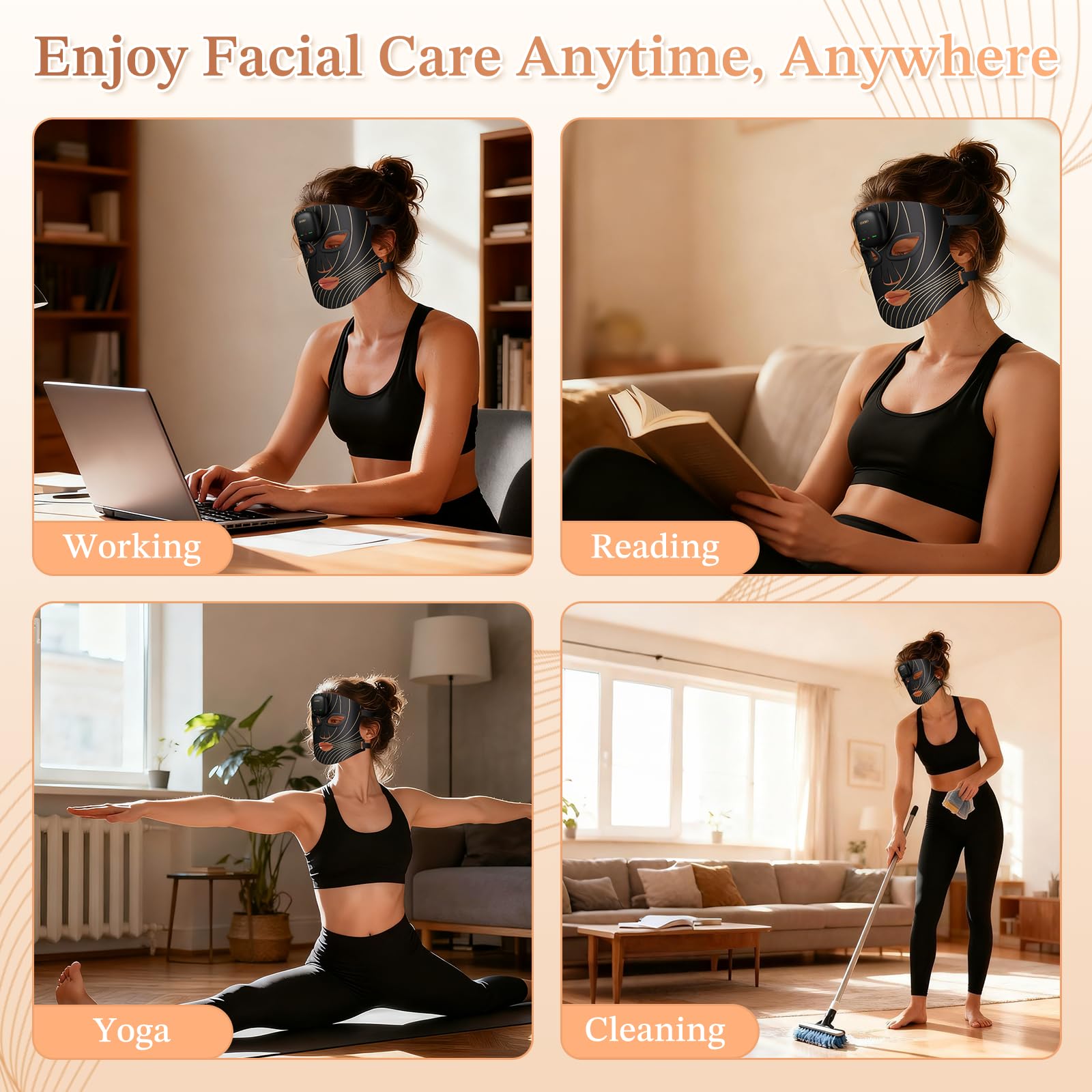 Stofiro lightweight silicone mask at 145g fits facial contours comfortably.