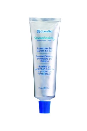 Stomahesive paste 2oz tubes in a 4-pack used as a protective skin barrier for ostomy care.