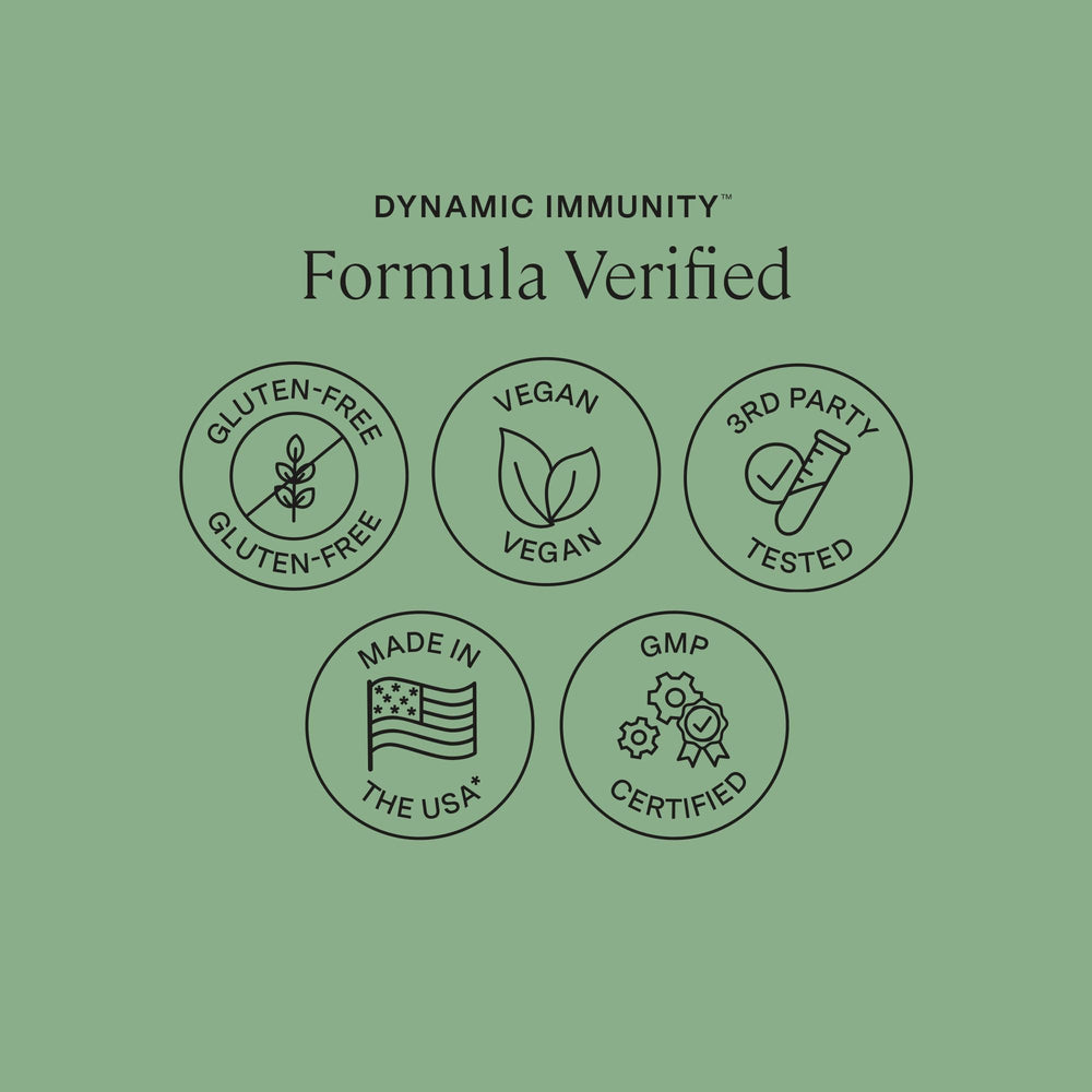 Stonehenge Health Dynamic Immunity USA manufacturing badge on packaging