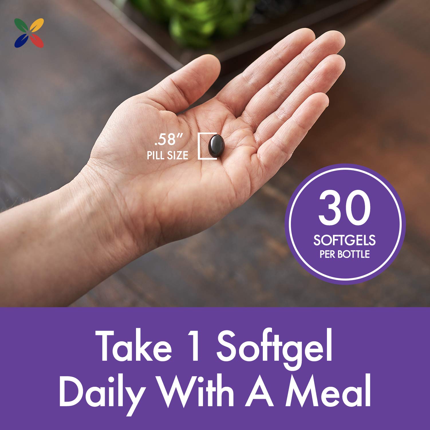 Stop Aging Now PurZanthin Ultra softgels in a daily routine image
