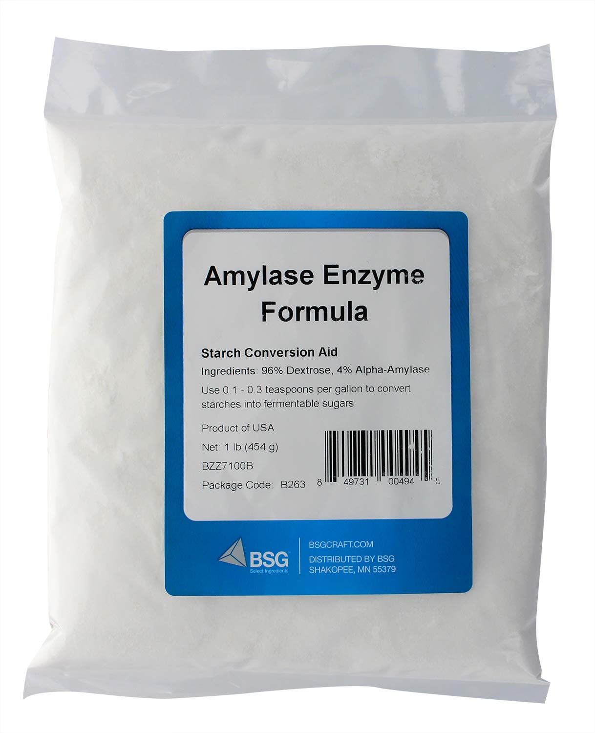 Strange Brew BSG Handcraft Amylase enzyme bottle for efficient mash starch conversion