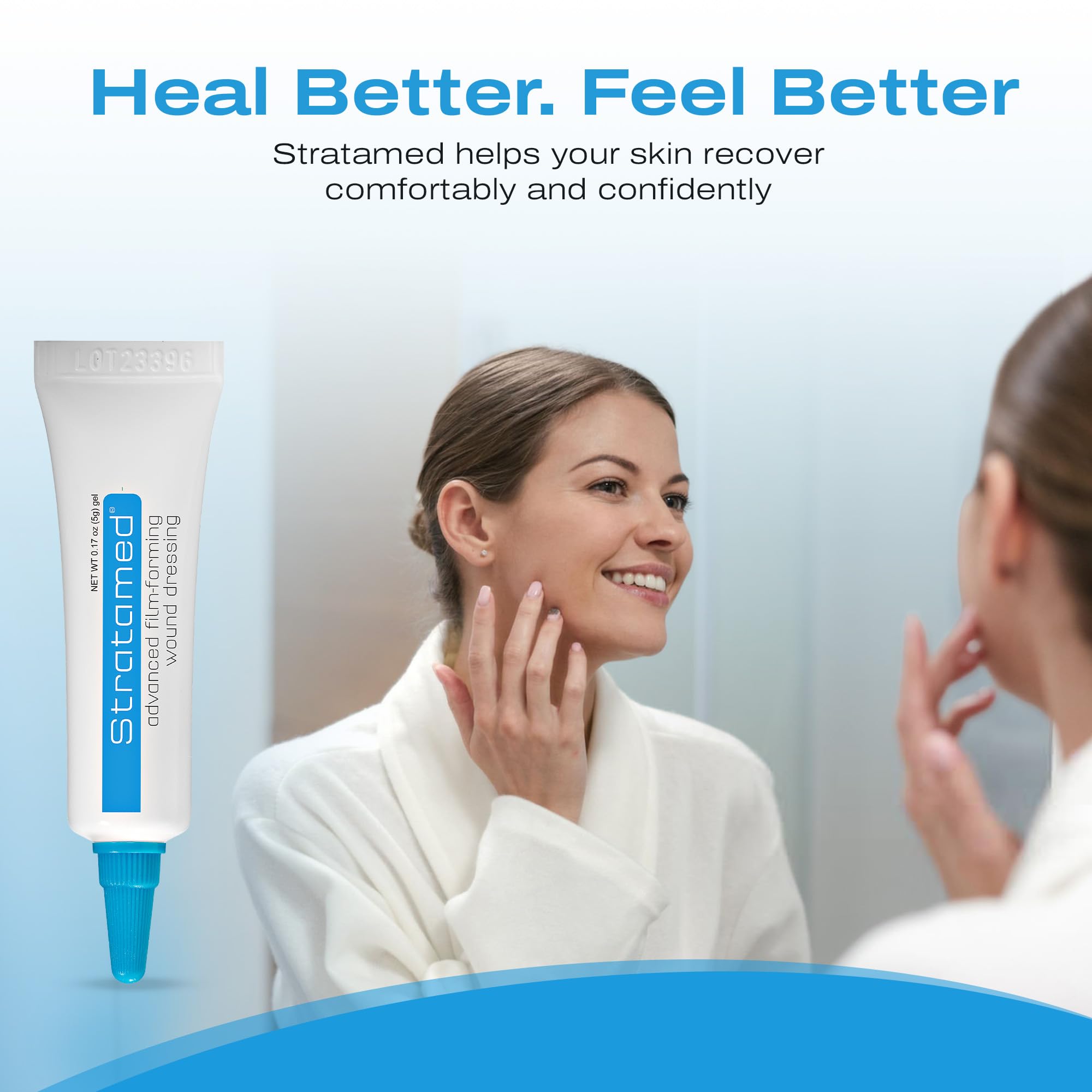 Stratamed after laser resurfacing care keeps skin shielded and comfortable.