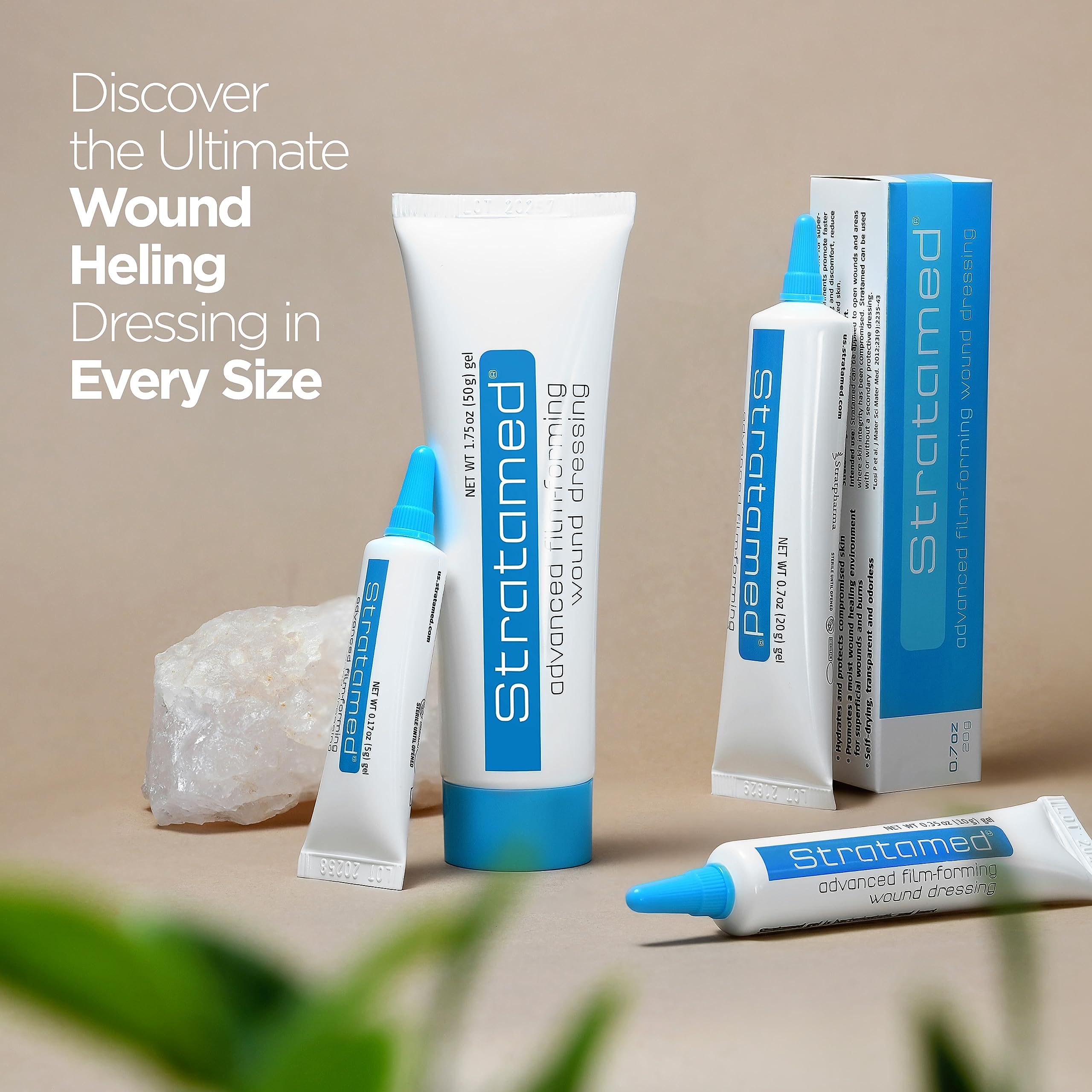 Stratamed protective layer for wounds shields damaged skin from irritants.