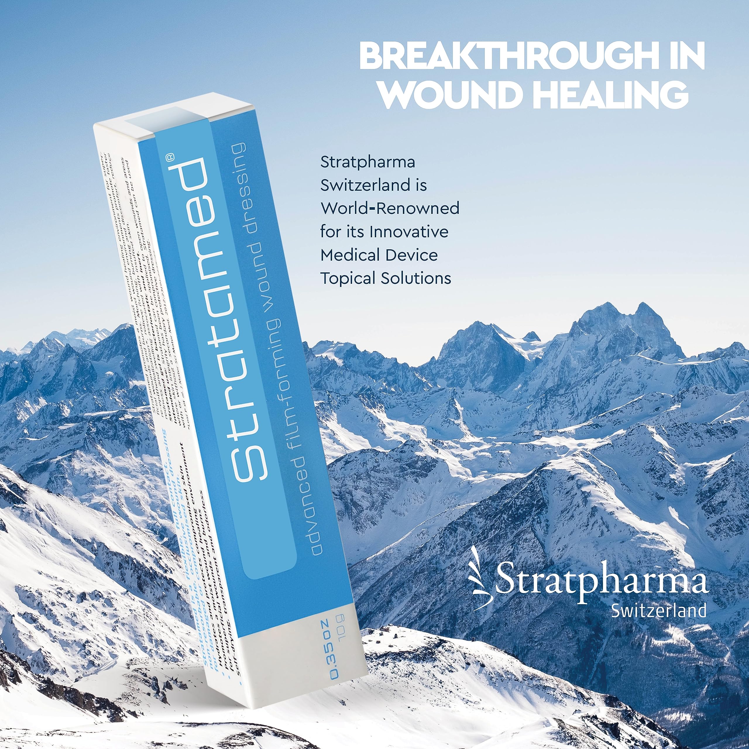Stratamed aftercare following procedures like incisions and laser treatments.