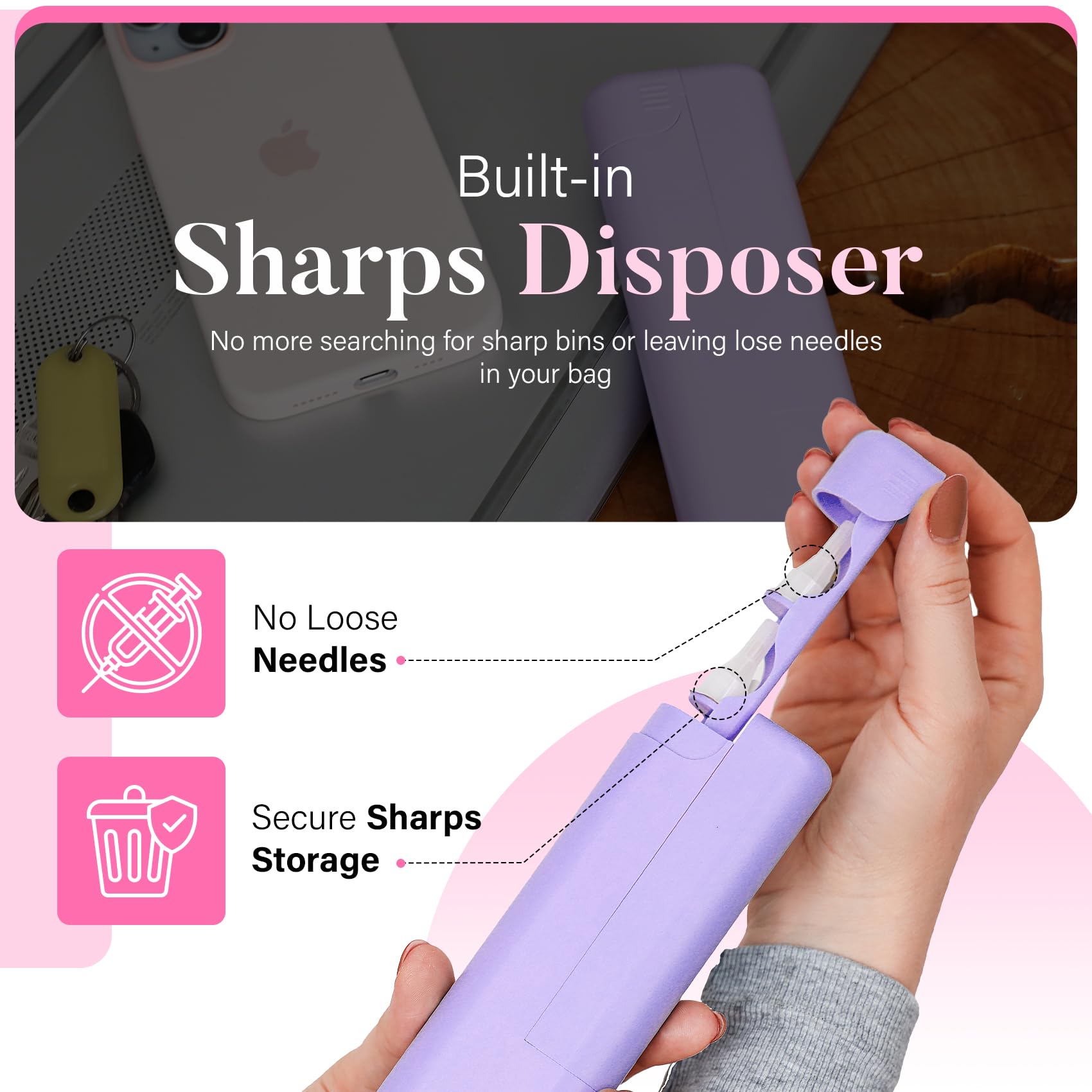 STRAWBERRY & CO compact portable design fits in bags and purses