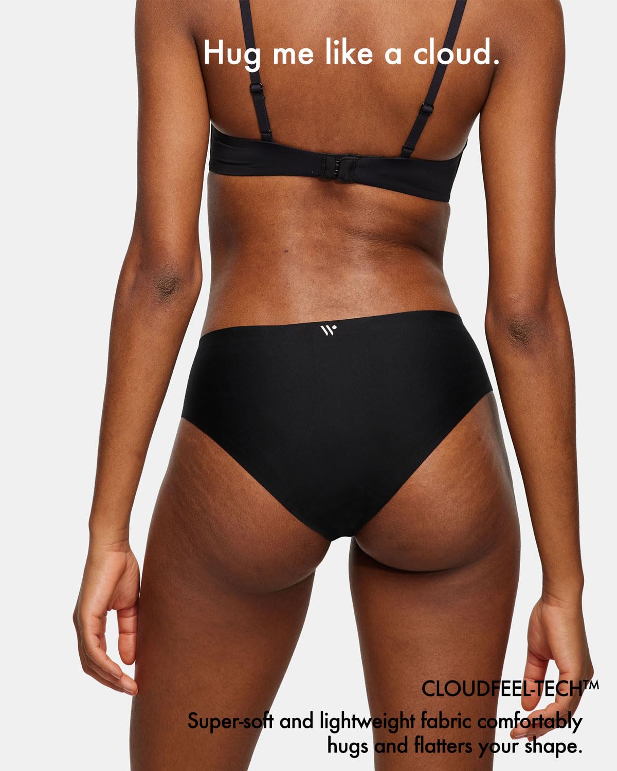 Strawberry Weeks seamless design shown around legs for irritation-free wear.