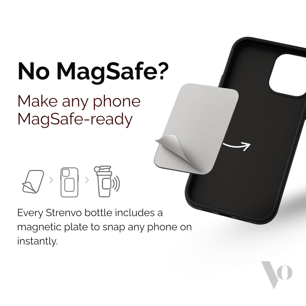 Strenvo Mag Shaker Bottle hands-free stand keeps timers visible