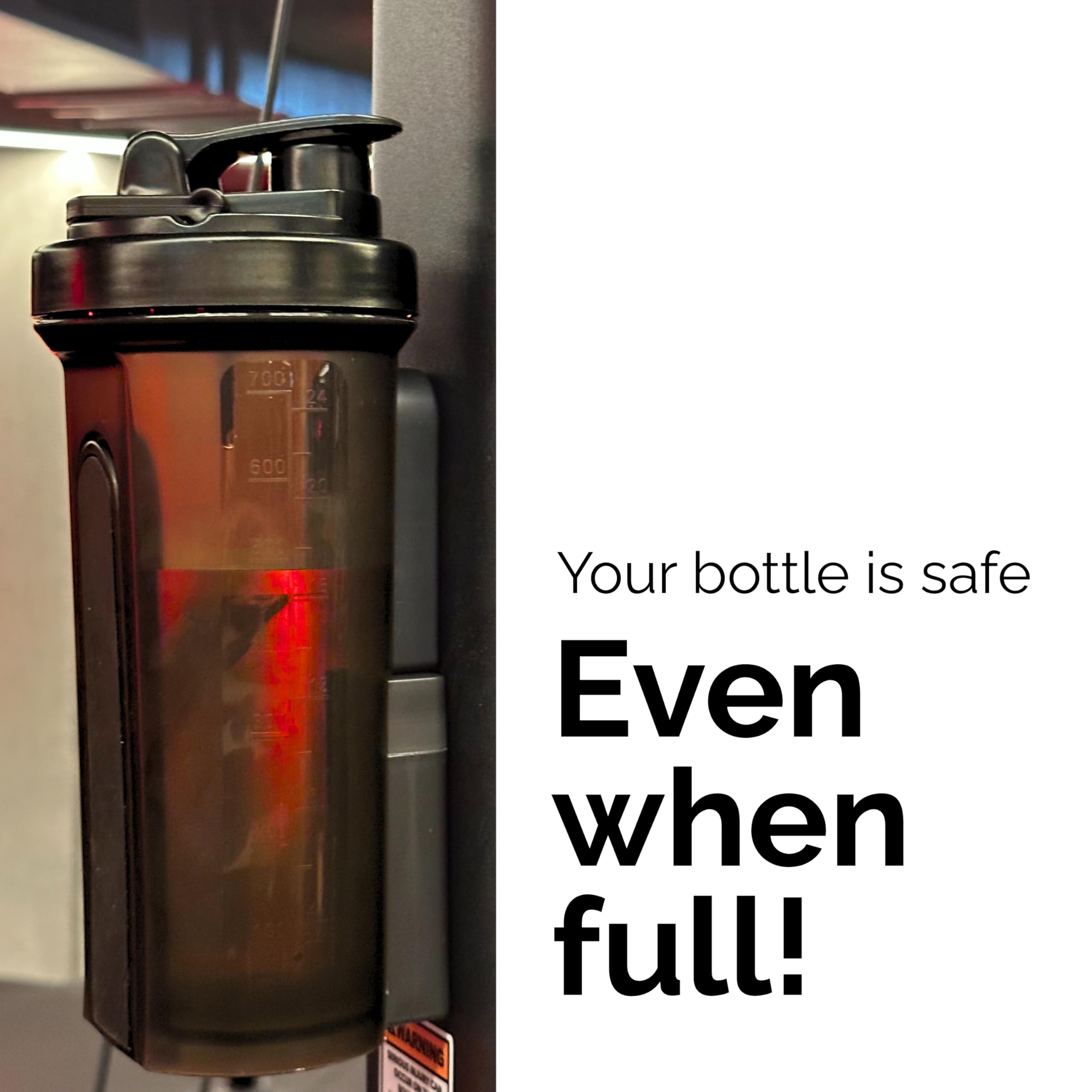 Strenvo Mag Shaker Bottle hidden card holder stores gym pass securely