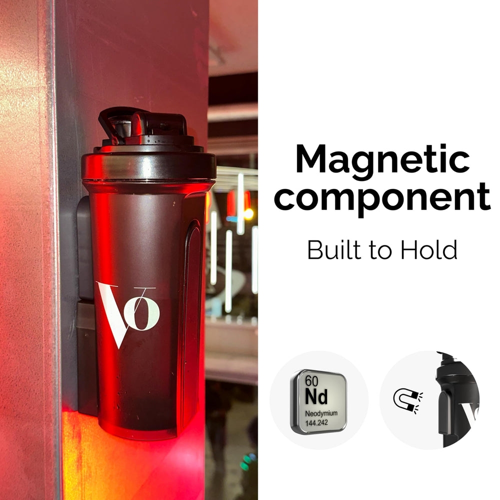 Strenvo Mag Shaker Bottle metal plate simplifies phone mounting during workouts