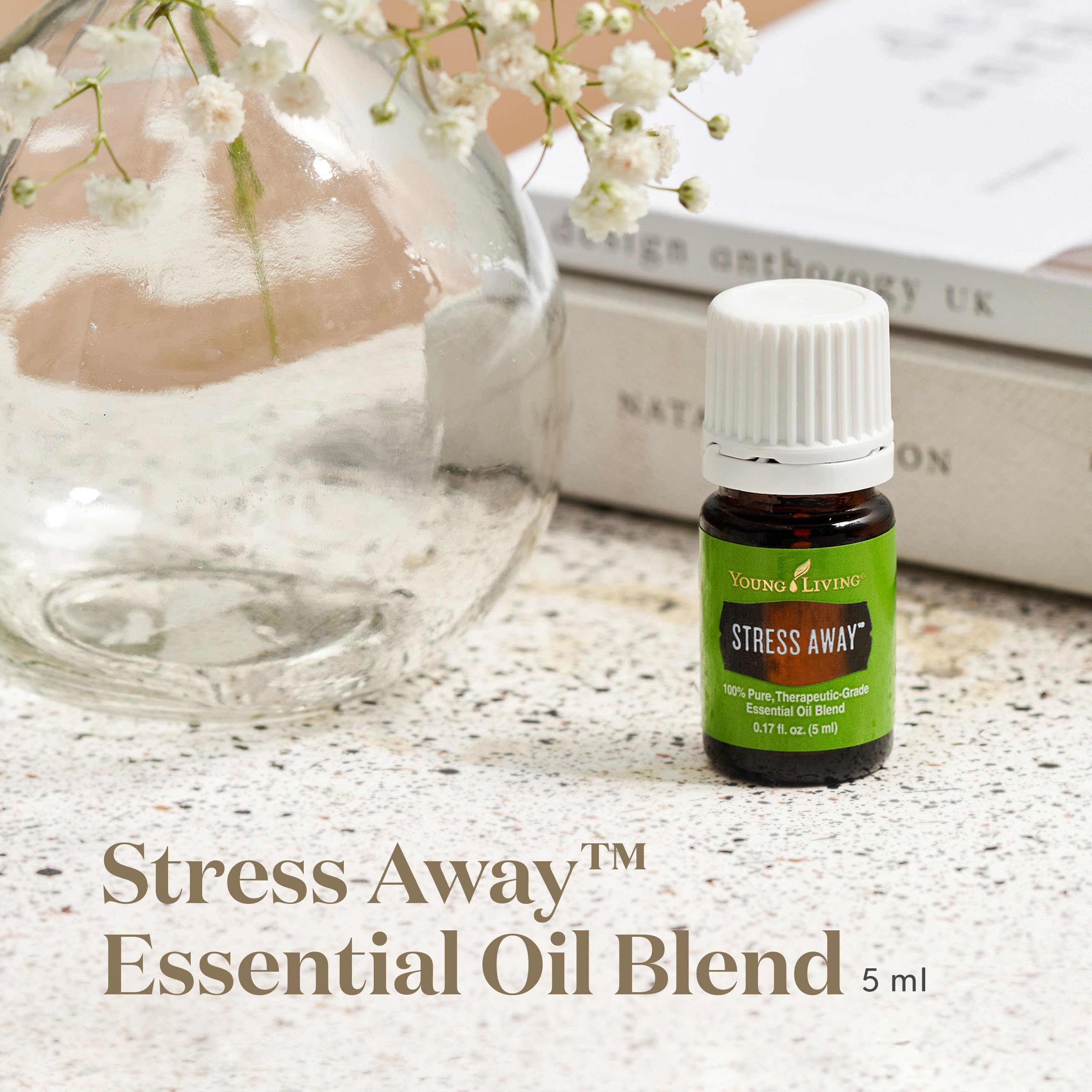 Young Living Stress Away diffuser creates a soothing ambience for focus and relaxation.
