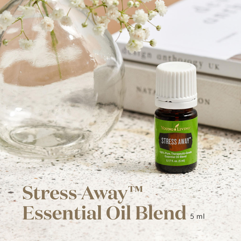 Young Living Stress Away diffuser creates a soothing ambience for focus and relaxation.
