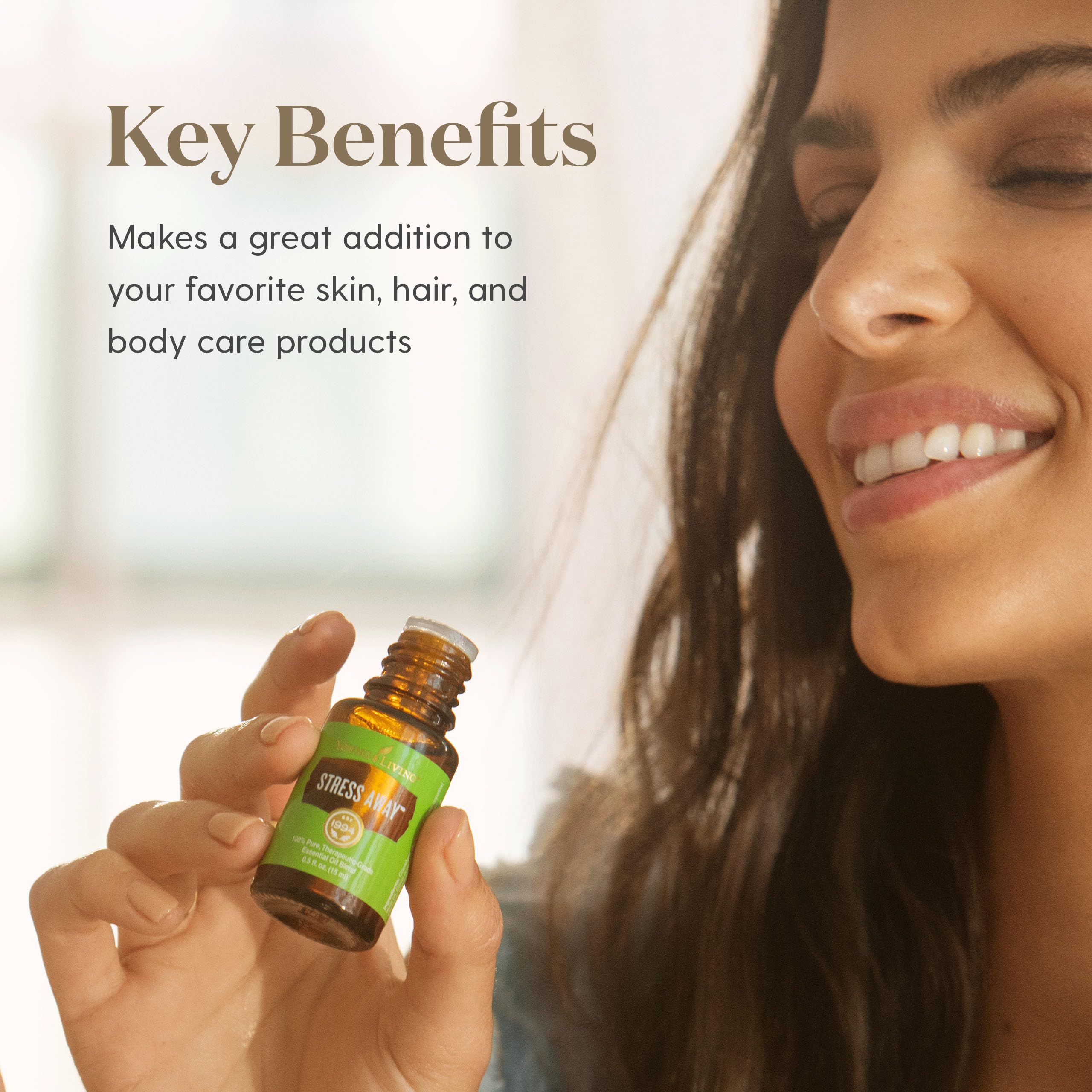 Young Living Stress Away massage application offers a soothing, spa-like experience.