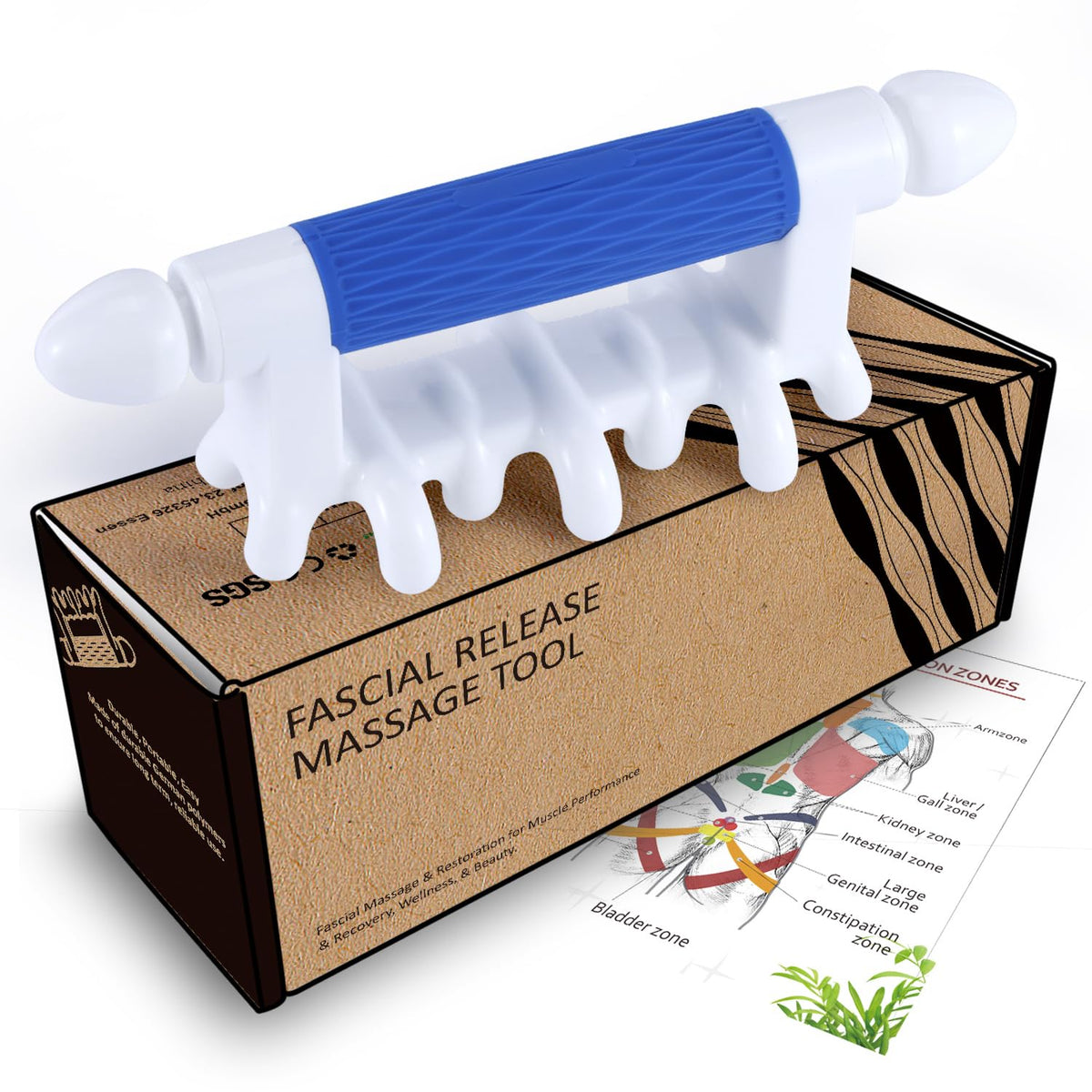 Strict fascia massage tool targets neck trigger points for deep tissue relief.