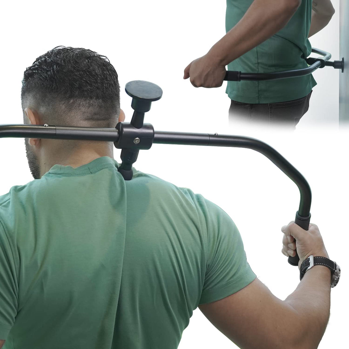 Strict Trigger Point Massage Cane targeting back muscles for deep tissue relief.