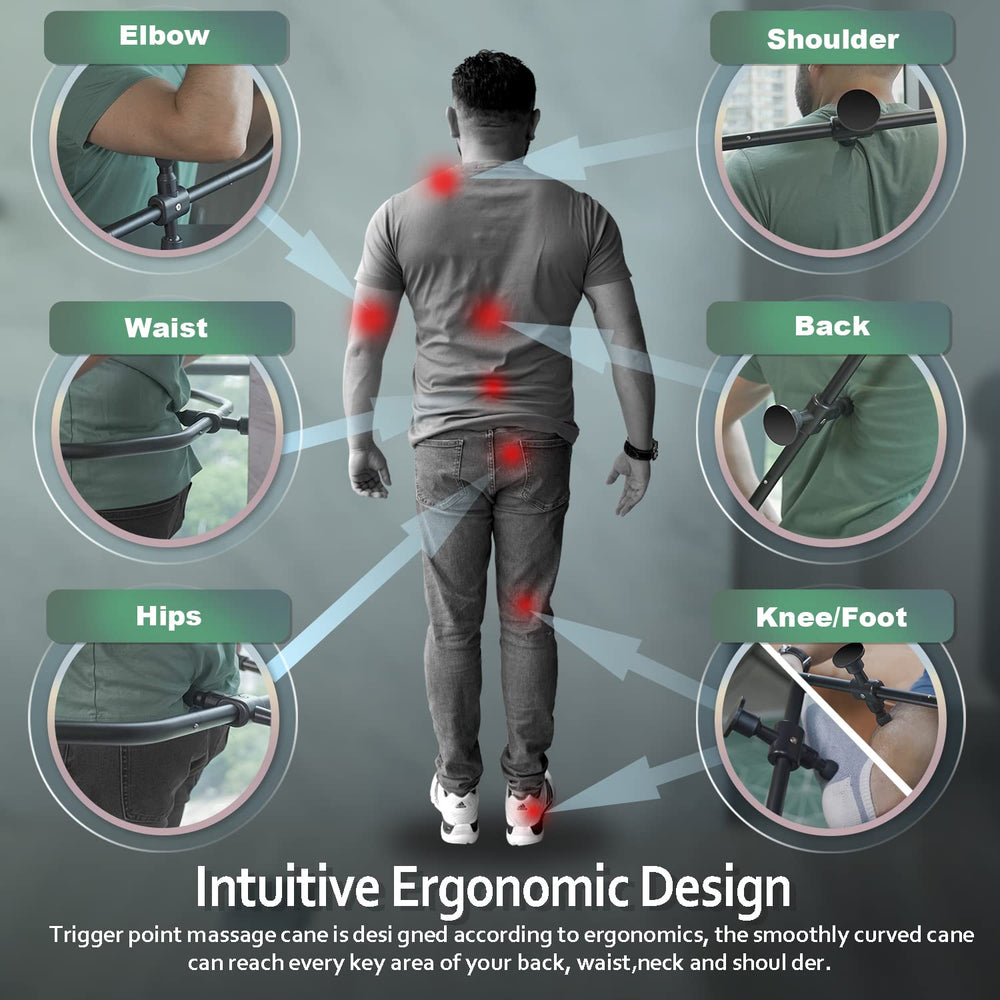 Strict Trigger Point Massage Cane for feet soothing tense areas with focused pressure.