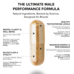 STRIVLABS Peak Potential capsules close-up, showcasing easy-to-take capsules for daily performance support.