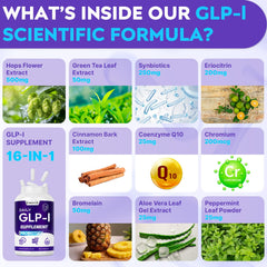 Strongueur GLP-l hops and eriocitrin component supporting energy and stomach comfort.
