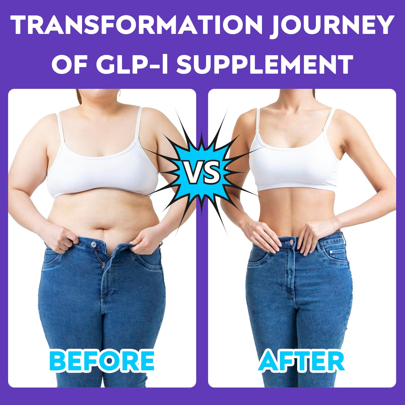 Strongueur GLP-l probiotic Akkermansia capsules for gut health and gentle digestion.