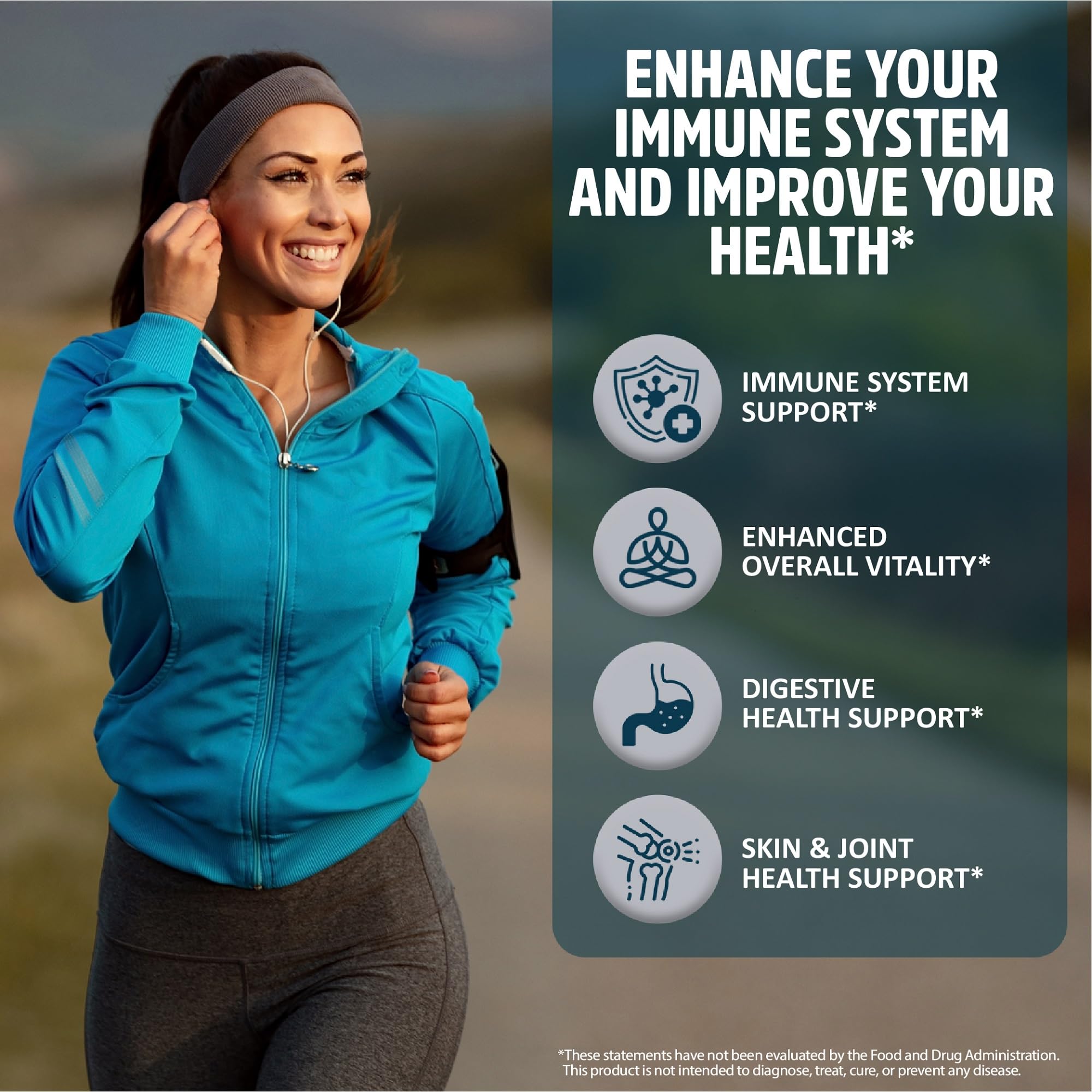 StrongVit sea moss label on packaging highlighting vegan formula