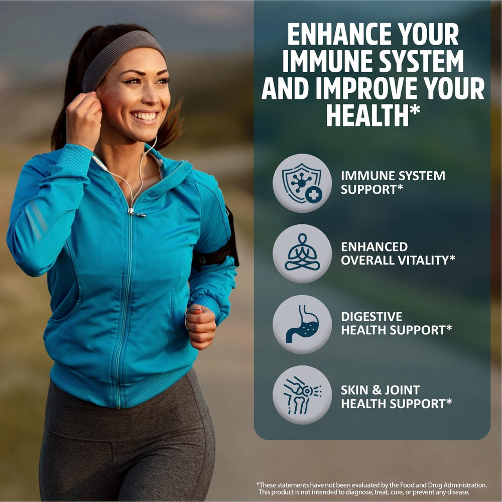 StrongVit sea moss label on packaging highlighting vegan formula
