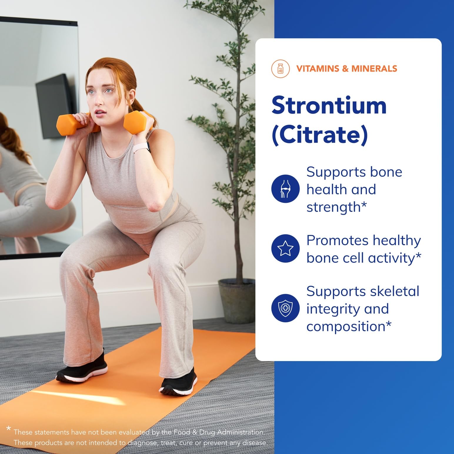 Strontium Citrate capsules close-up showing smooth texture for daily use.