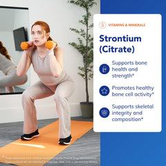 Strontium Citrate capsules close-up showing smooth texture for daily use.