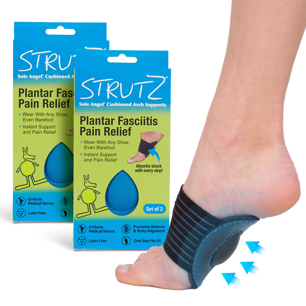 Strutz Sole Angel arch band compression supports the midfoot for daily comfort.