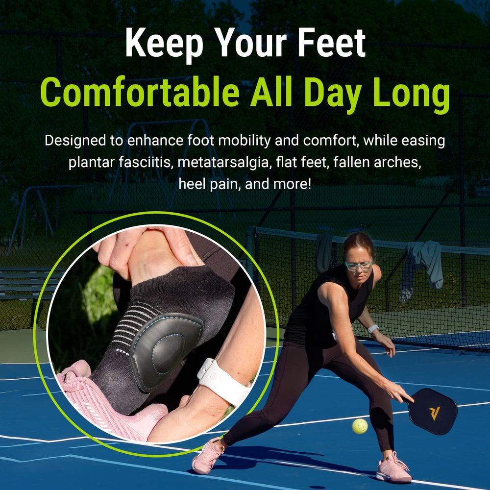 Strutz Sole Angel metatarsal pad rests under the foot to ease forefoot pressure.