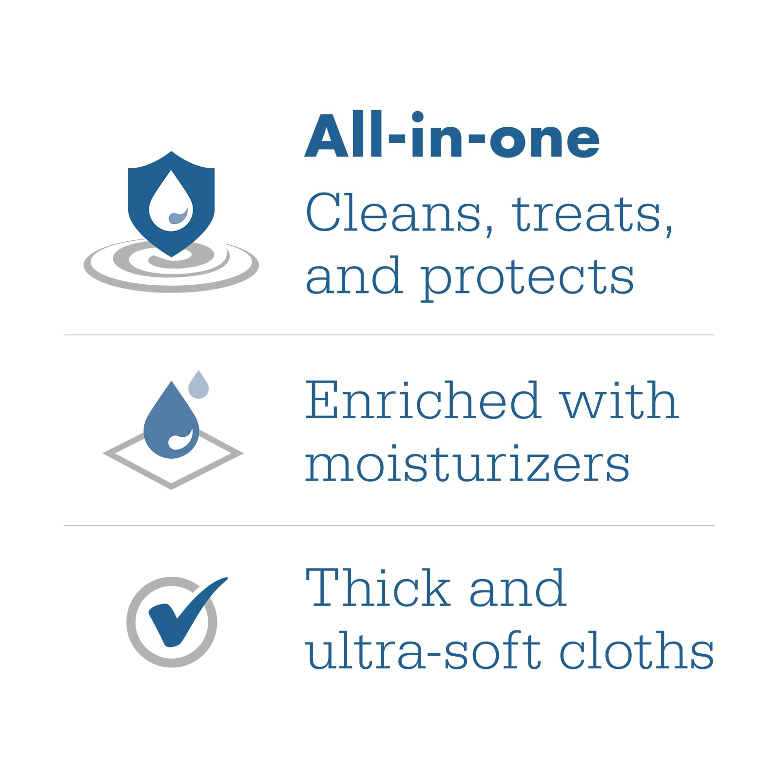 Stryker Sage Comfort Shield cloth being used for routine cleansing and protection.