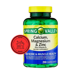 STS Home Calcium Magnesium Zinc bottle front, a daily support for bones and overall wellness.
