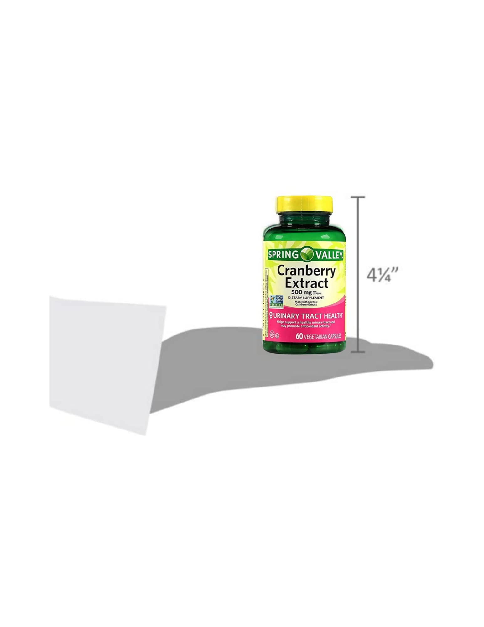 STS Home cranberry extract on pantry shelf, easy to store with other supplements.