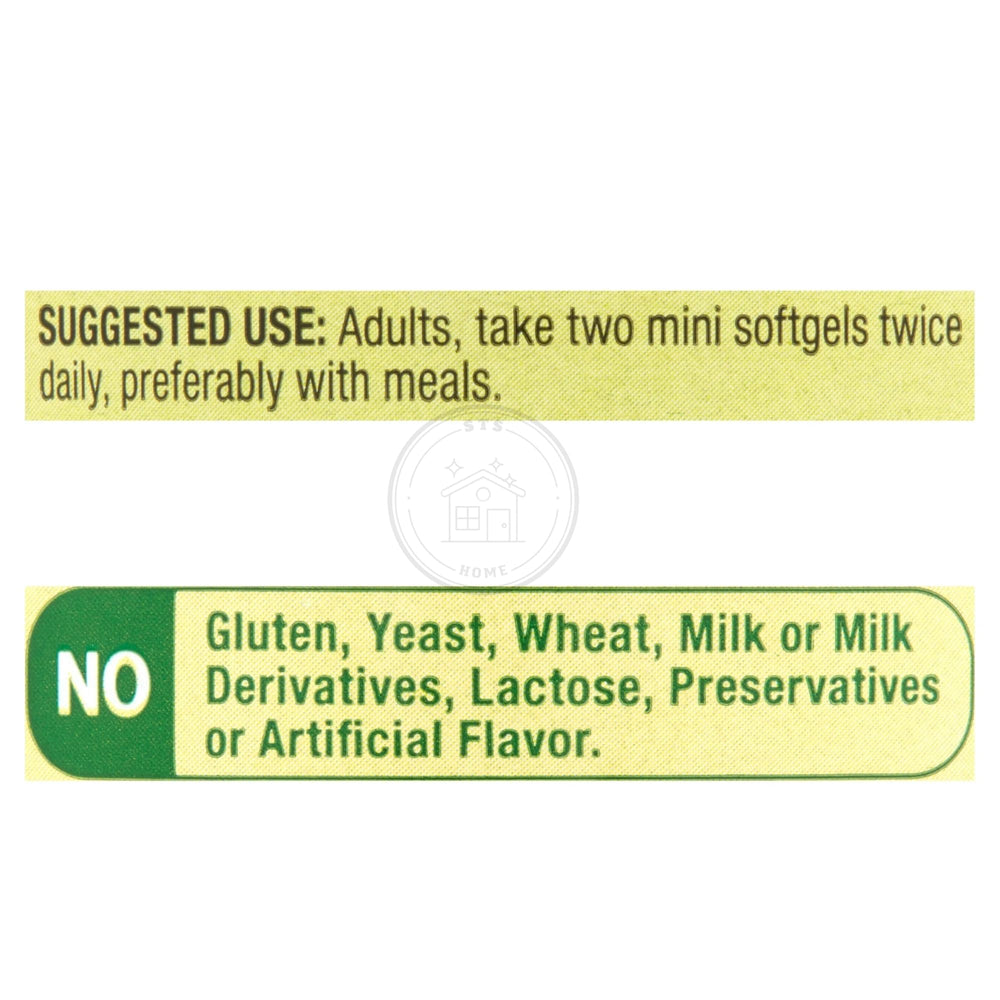 Allergen-free icons and vitamin D3 details on STS bottle