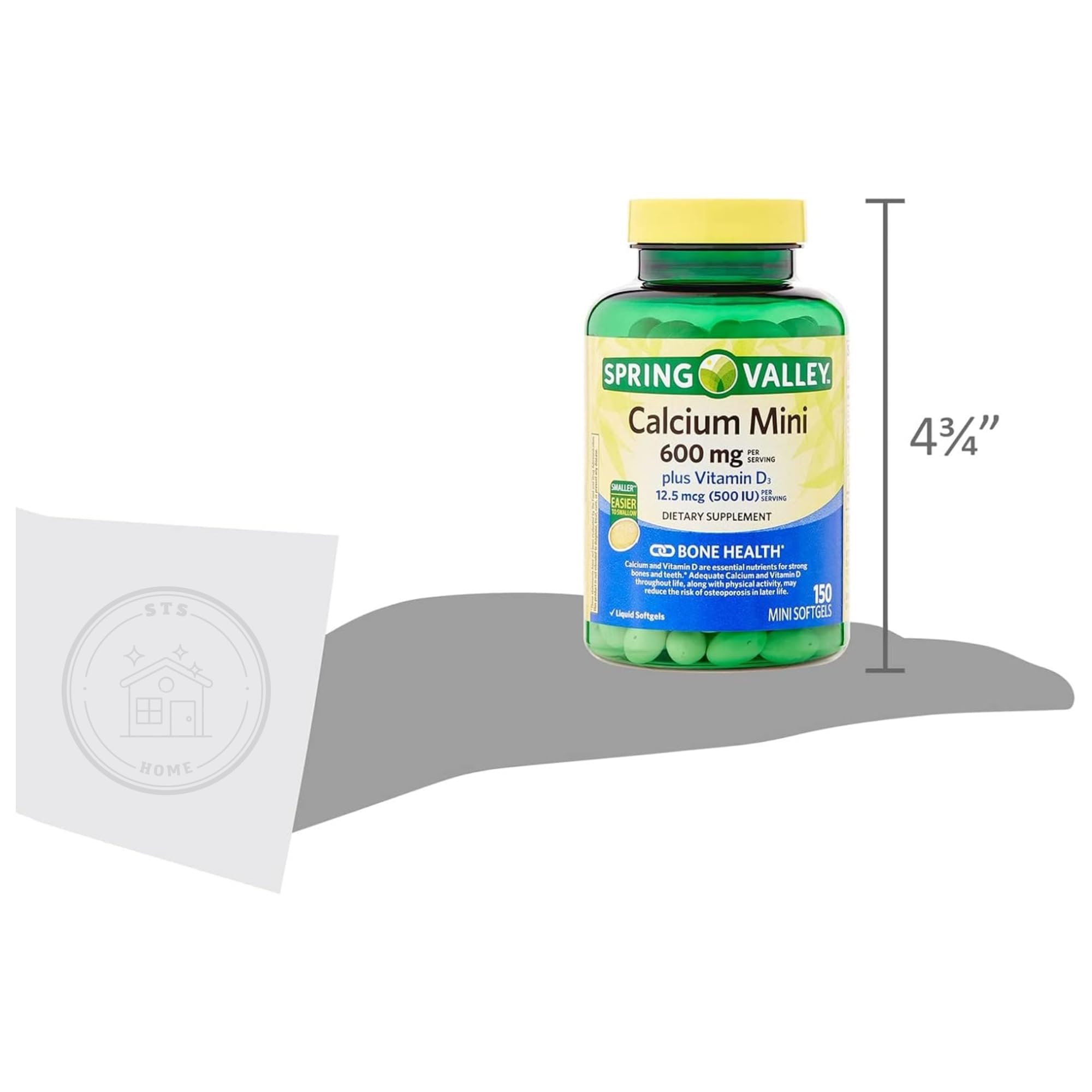 Portable STS Home Spring Valley Calcium D3 bottle for travel