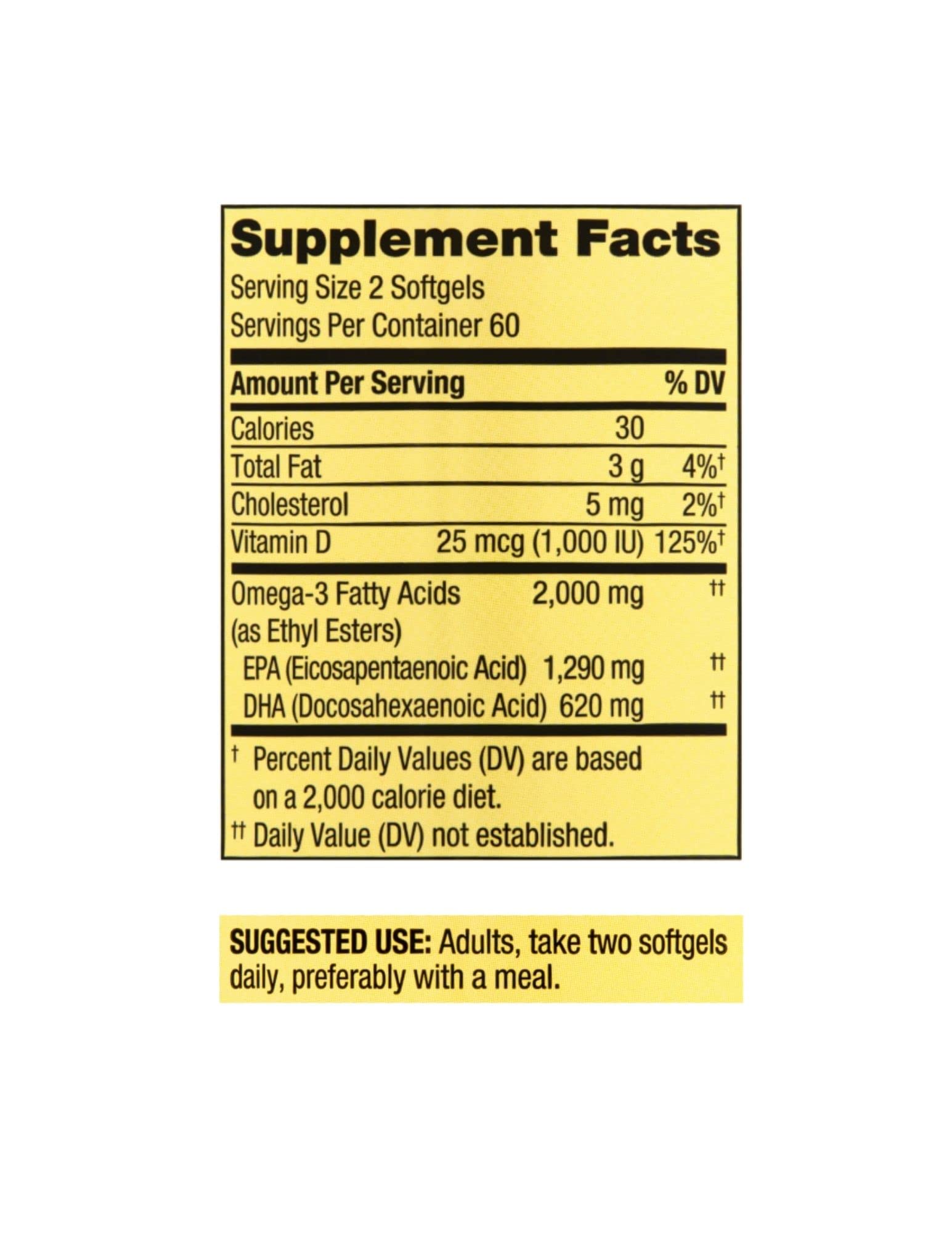 Spring Valley Omega-3 bottle pouring to support daily wellness.