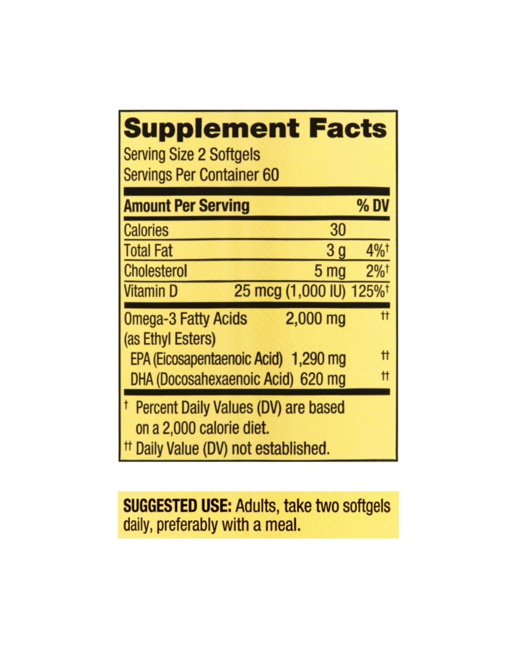 Spring Valley Omega-3 bottle pouring to support daily wellness.